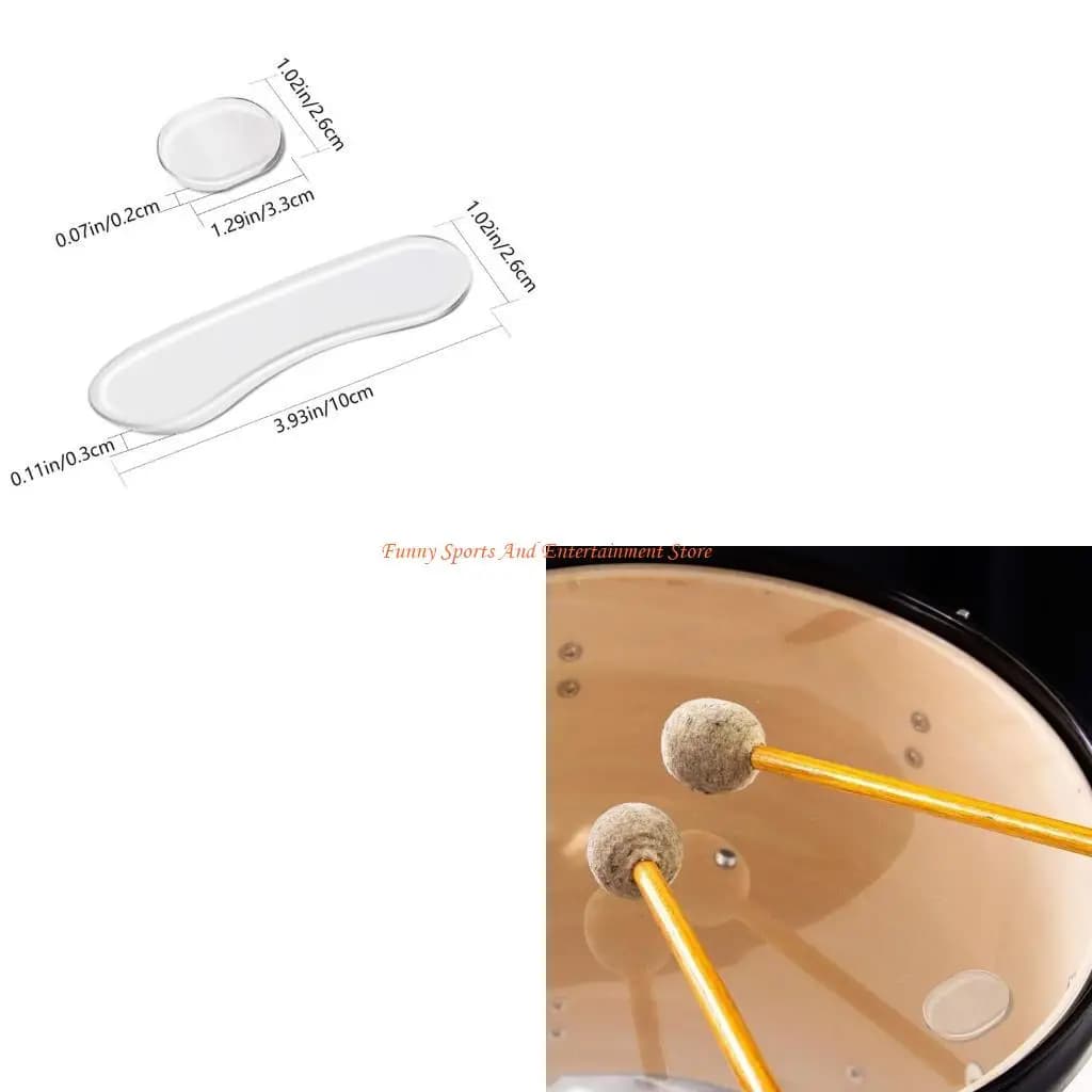 C4DE 16 pezzi/pacco gel smorzatori per fusti, silenziatori per fusti in silicone smorzamento gel lunari