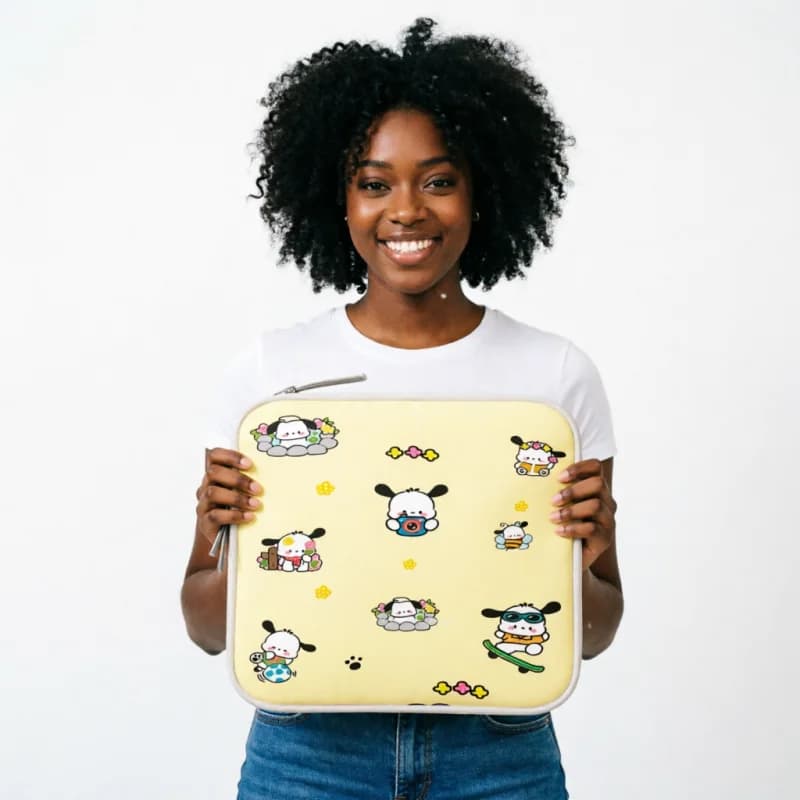 Borsa Portaoggetti Cartoon Hello Kitty Kurome Pachacco 10 11 12 13 14 15 Pollici, Custodia per Tablet in PU, Borsa per Laptop Macbook, Regalo per le Feste