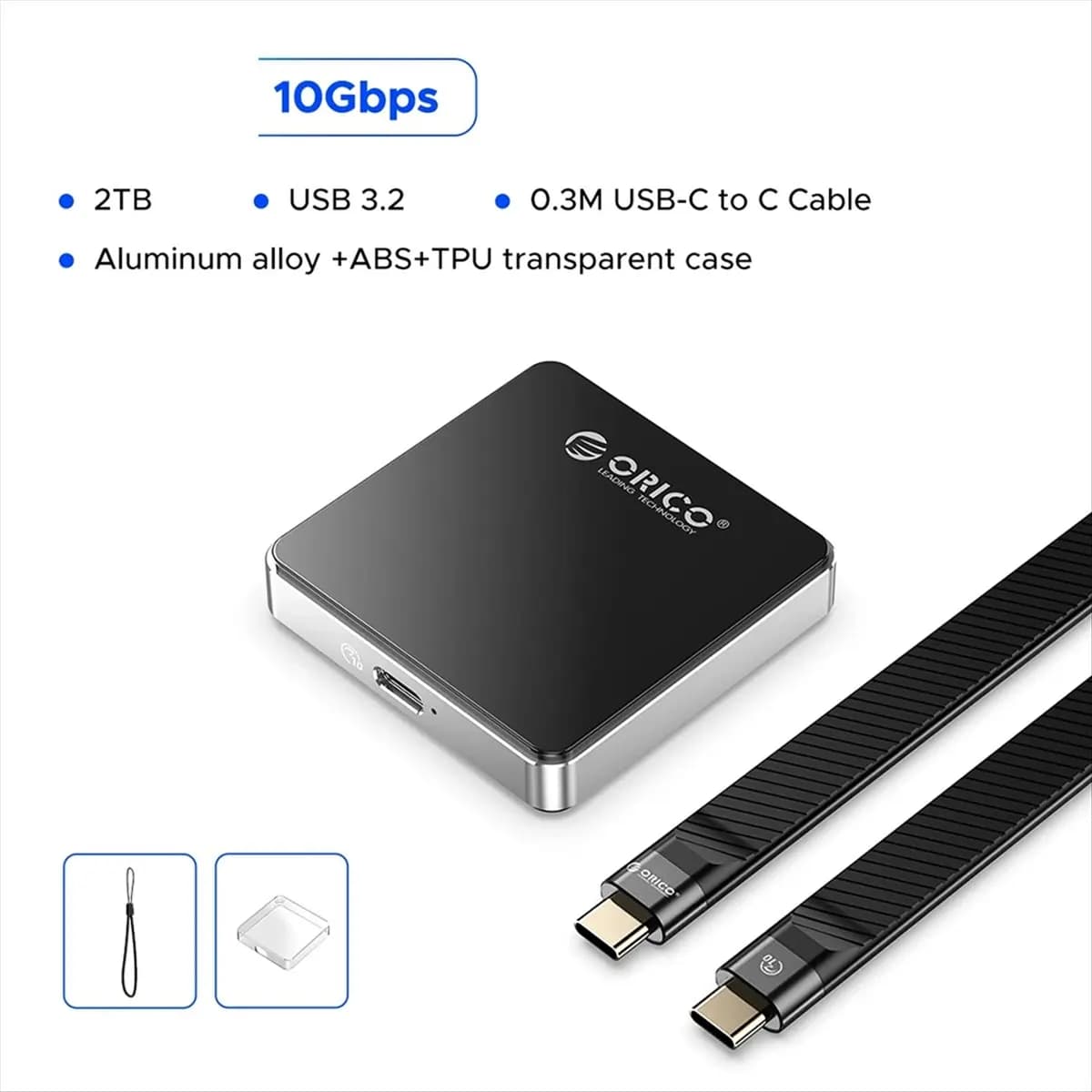 L63A Magnetic 2230 M.2 NVMe SSD Enclosure 10Gbps M.2 to USB Type C External Adapter for