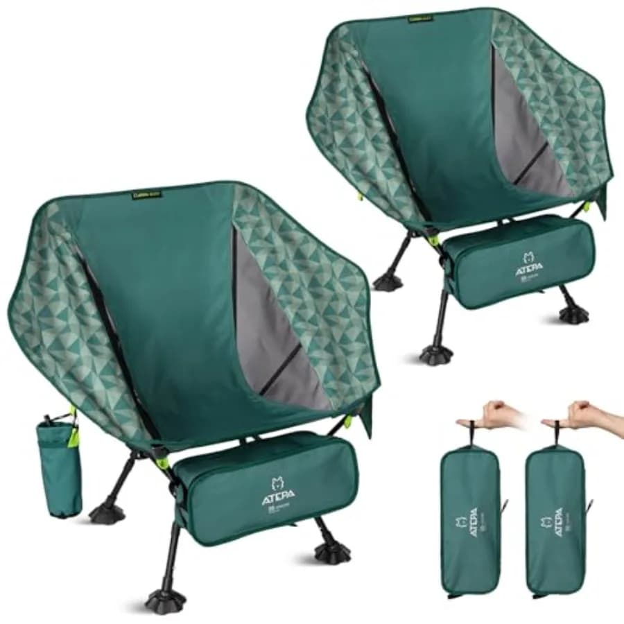 Sedia da campeggio pieghevole UFO3.0 ultraleggera, in alluminio aerospaziale resistente fino a 150 kg, con seduta ergonomica esagonale anti-pressione