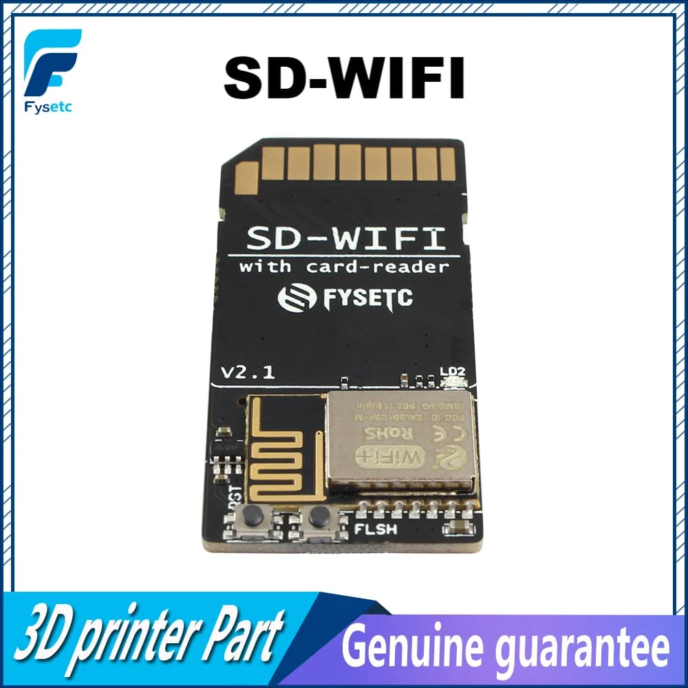 FYSETC SD-WIFI Pro con modulo lettore di schede Esegui ESP webDev Trasmissione wireless da USB a chip seriale integrata per S6 F6 Turbo