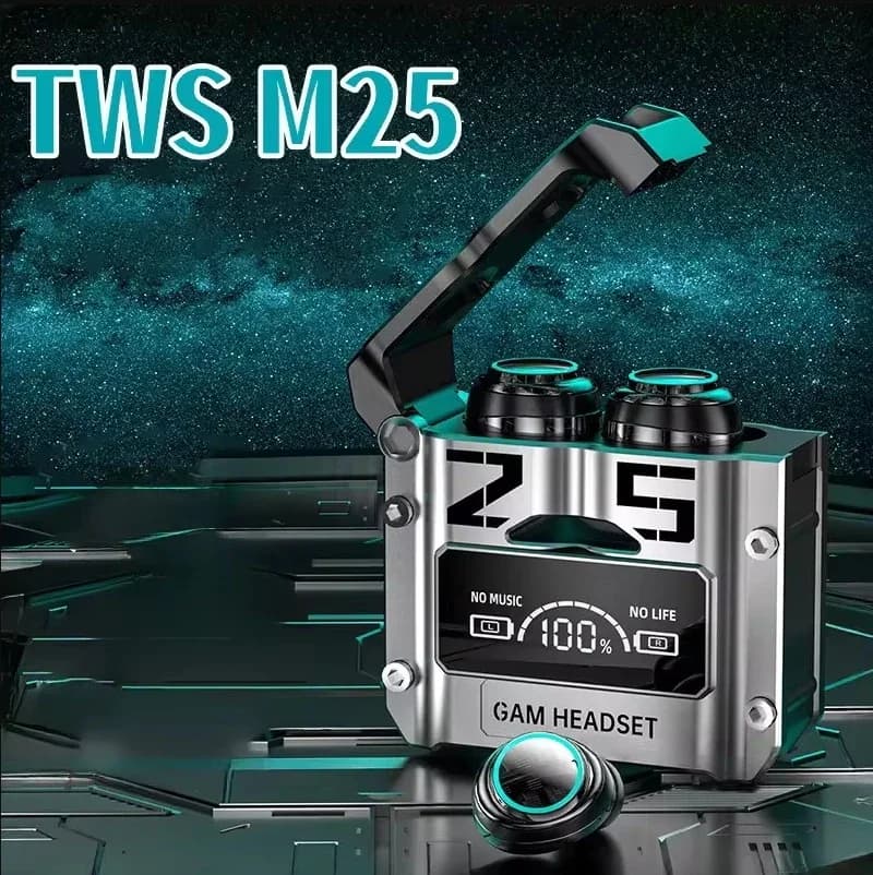 M25 TWS Wireless Headphones Bluetooth Touch Control Noise reduction Waterproof stereo earphones