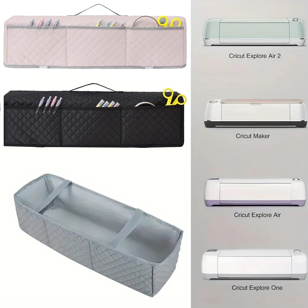 Borsa portaoggetti per organizer con copertura antipolvere per macchina Cricut Maker Explore Air 2 Borsa protettiva per organizer per la conservazione della copertura protettiva della macchina