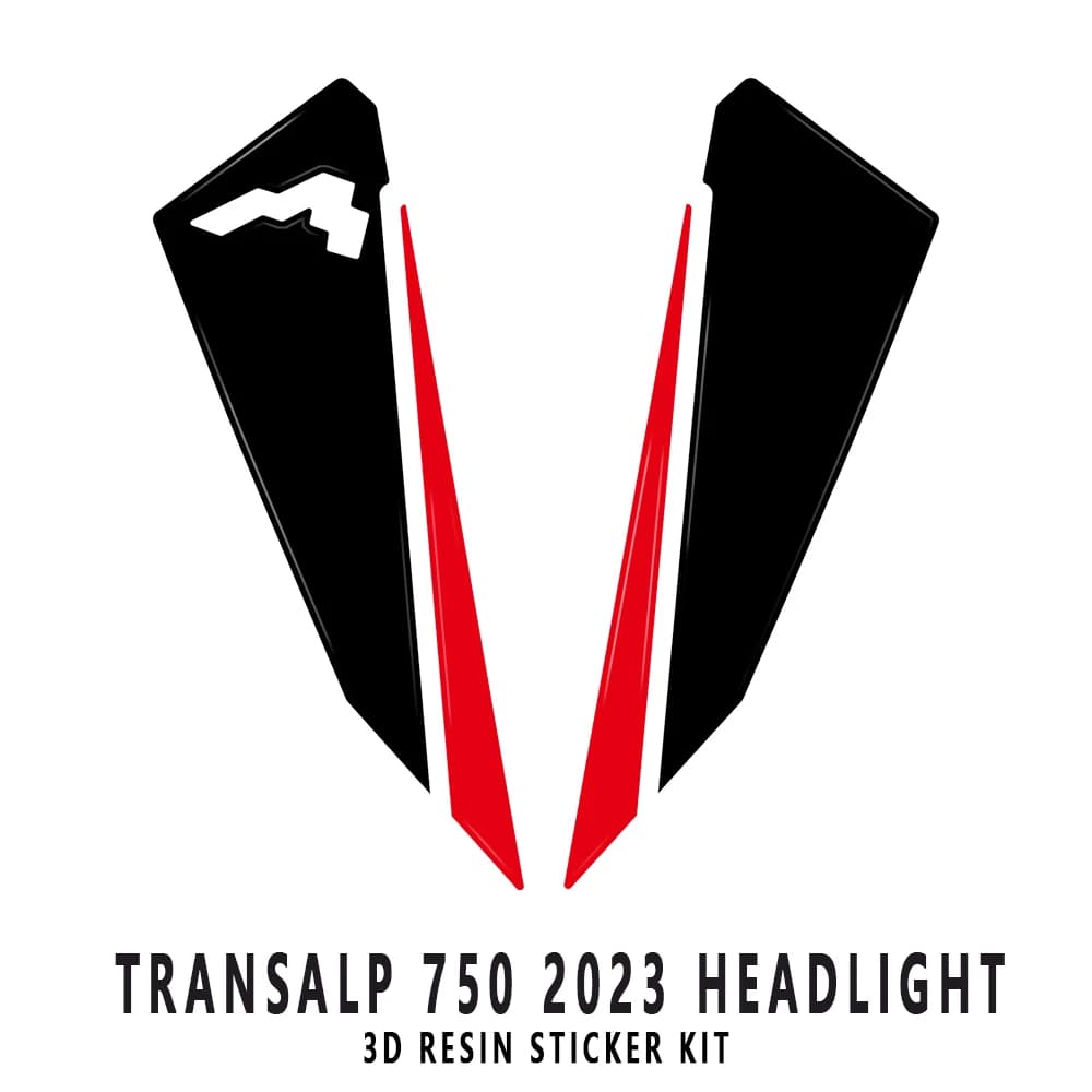 NUOVO Transalp XL750 Kit adesivi in resina epossidica 3D per Honda Transalp XL 750 TRANSALP 750 2023 Protezione fari