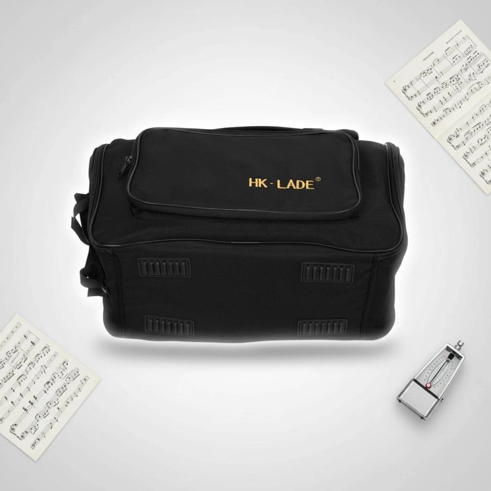 Padded Accordion Backpack Double Shoulder Straps Accordion Backpack Music Gear Portable Long-Lasting for Musicians, Performance