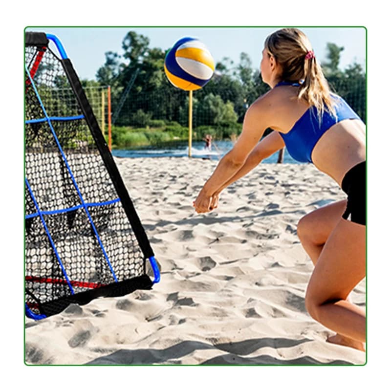 150x130CM Two-sided bounce net Baseball Softball Volleyball Football Multipurpose bounce practice net with adjustable angle