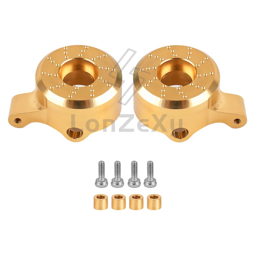 Brass C Hub Portal Counterweight 1 Pair Heavy Weight Balance Cover For Axial SCX30 1/30 RC Crawler Axle Upgrade Parts