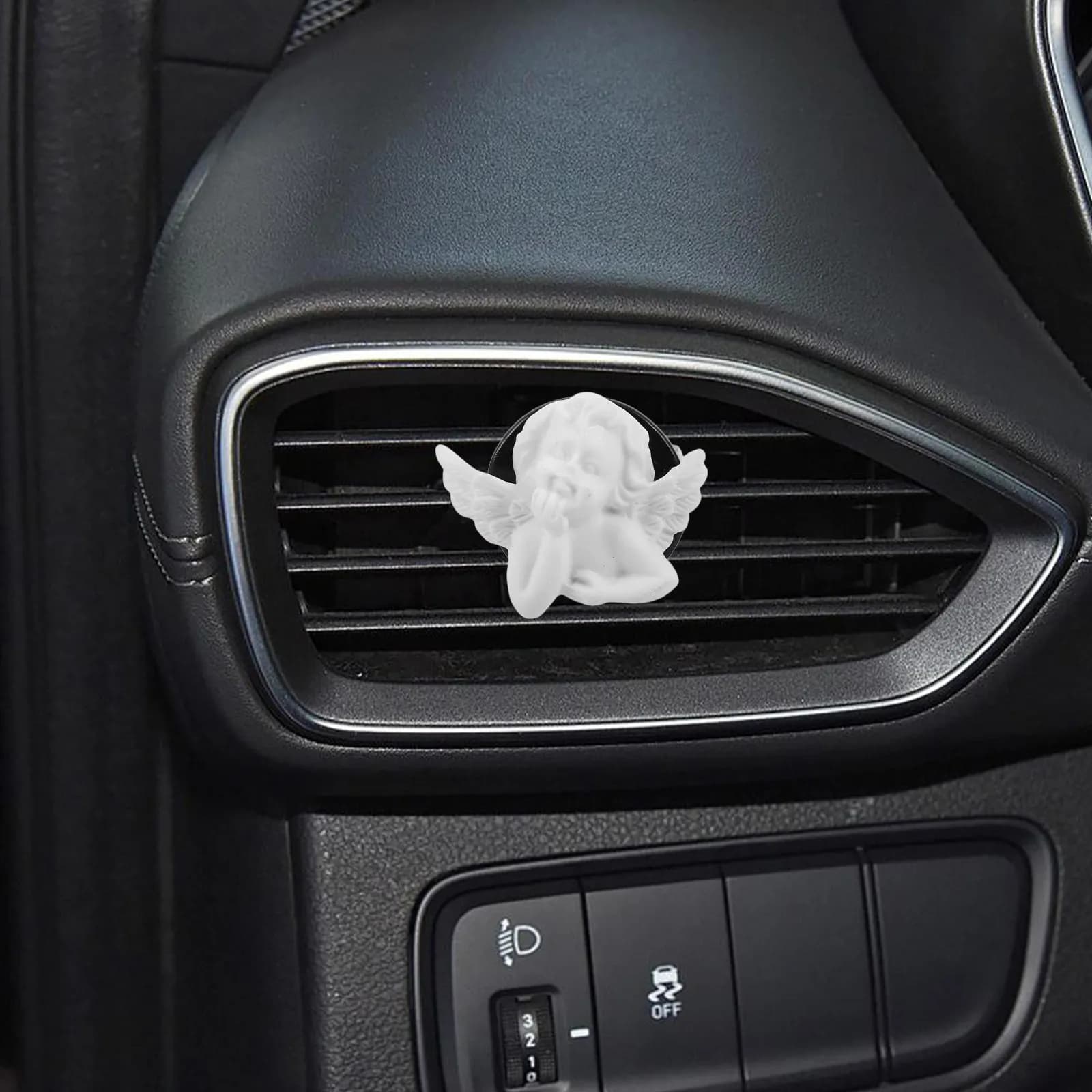 Angel Car Air Freshener Clip Resin Decorative Vent Diffuser for Fragrance Dispersion Cute Elegant Interior Accessory Car Perfume