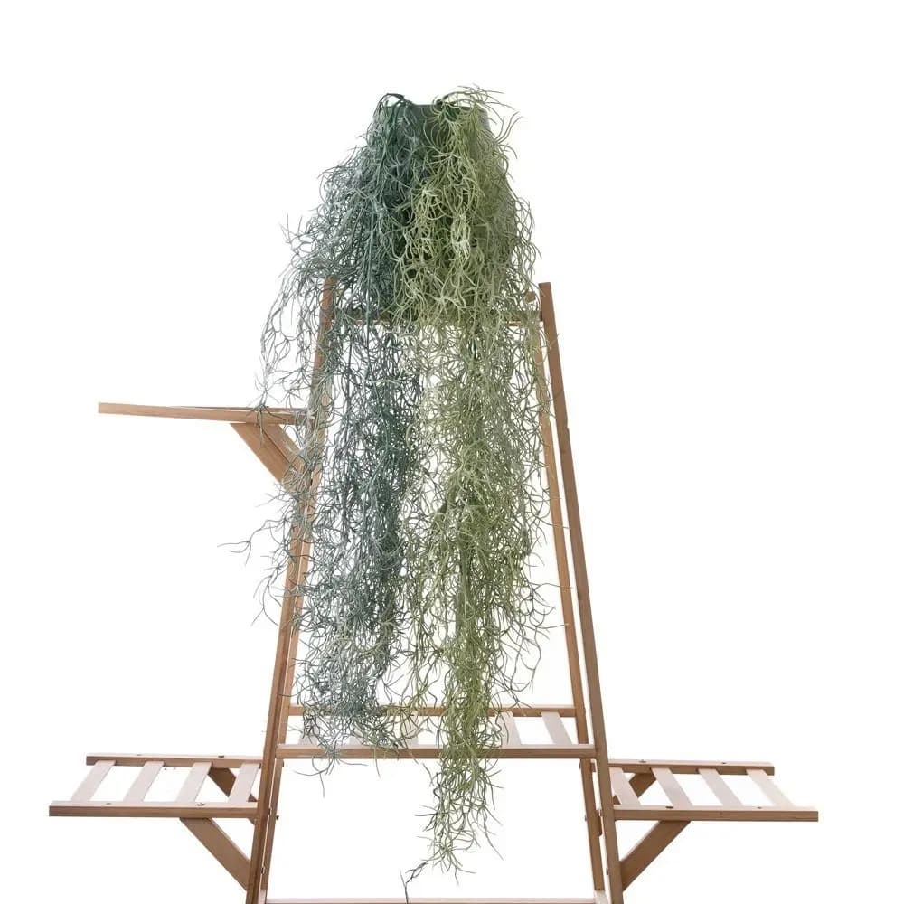 Green Air Grass Artificial Plant Plastic Wall Hanging Decorative Hanging Plant Scene Making Real Touch Faux Long Grass