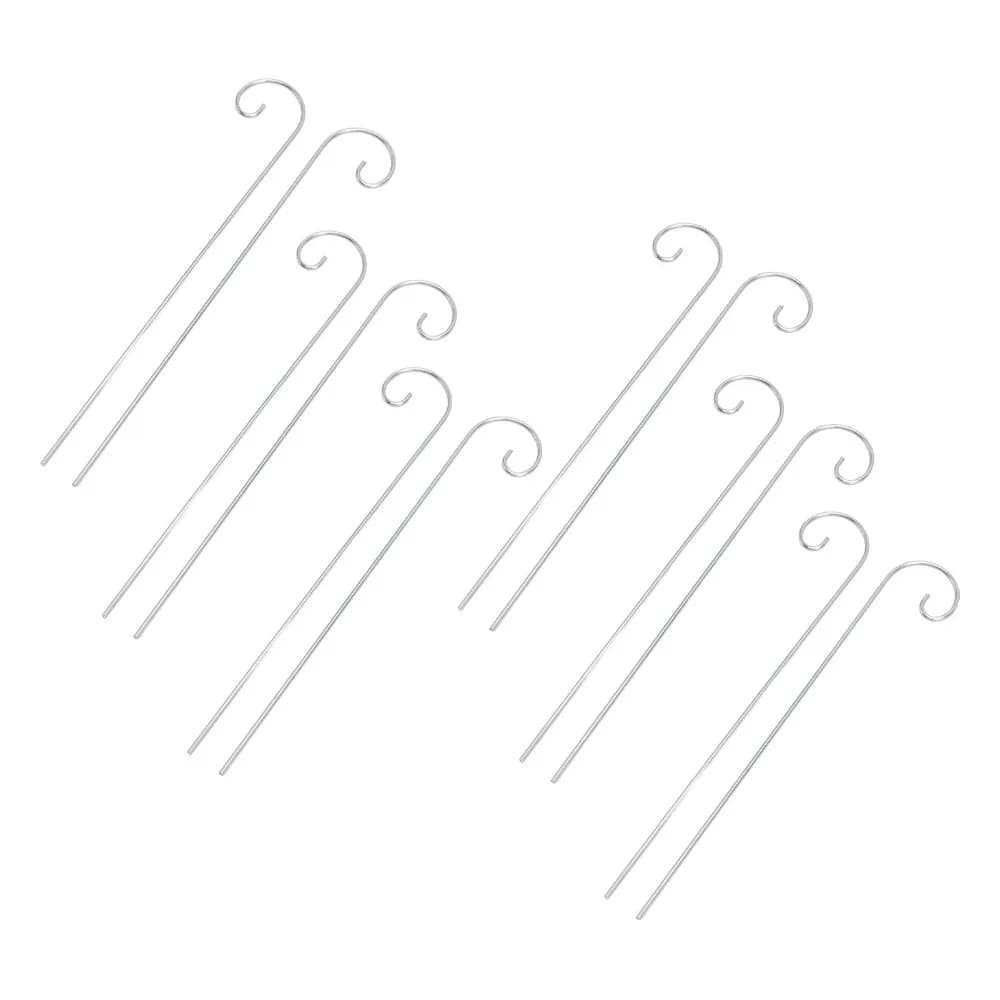 30 Pezzi Ganci per Etichette Piante da 200mm di Lunghezza, Diametro 2.0mm, in Acciaio Inossidabile, Segnaposto da Giardino Argento Antiruggine, Supporto per Etichette Piante