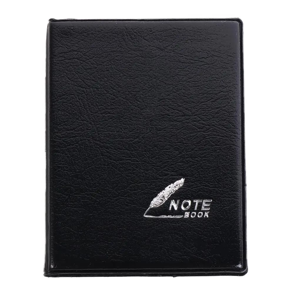 Blocco note portatile per affari, mini taccuino, diario, agenda, blocco note tascabile, copertina in PU, taccuino in pelle, articoli di cancelleria