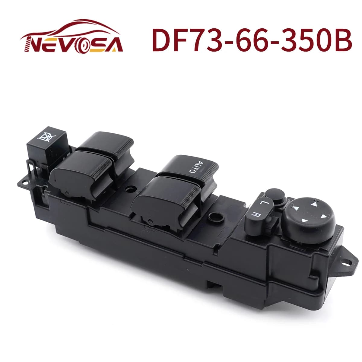 NEVOSA Per Mazda 2 M2 2007-2013 Finestra Interruttore di Controllo Sollevatore di Vetro Pulsante Regolatore Porta Driver Anteriore Sinistra DF73-66-350B