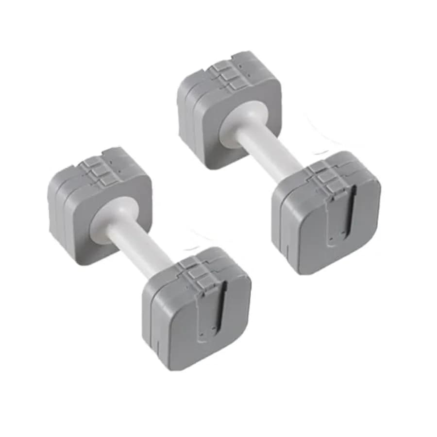 Set di Manubri Regolabili per Donne in Metallo Nero Brevettato D988438S Soluzione Compatta e Versatile per Palestra Domestica
