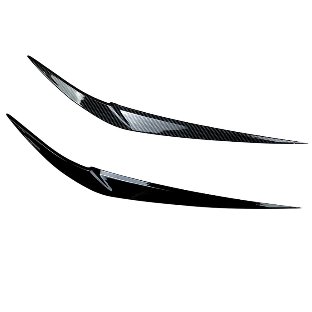 Front Light Cover Light Head Palpebra Eyebrow Trim ABS for BMW X1 F48 Xdrive 2015-2021- A02G