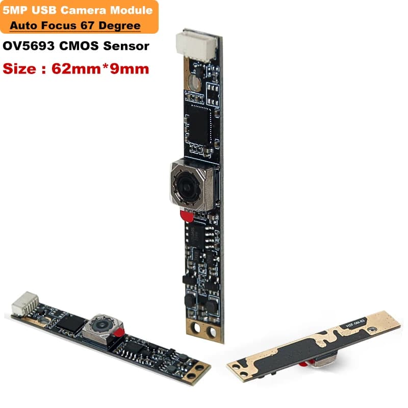 Camera module 2K Autofocus 5MP OV5693 30fps FOV 67 degrees 62*9mm USB Webcam for software Creality Falcon 2, Xtool and Lightburn