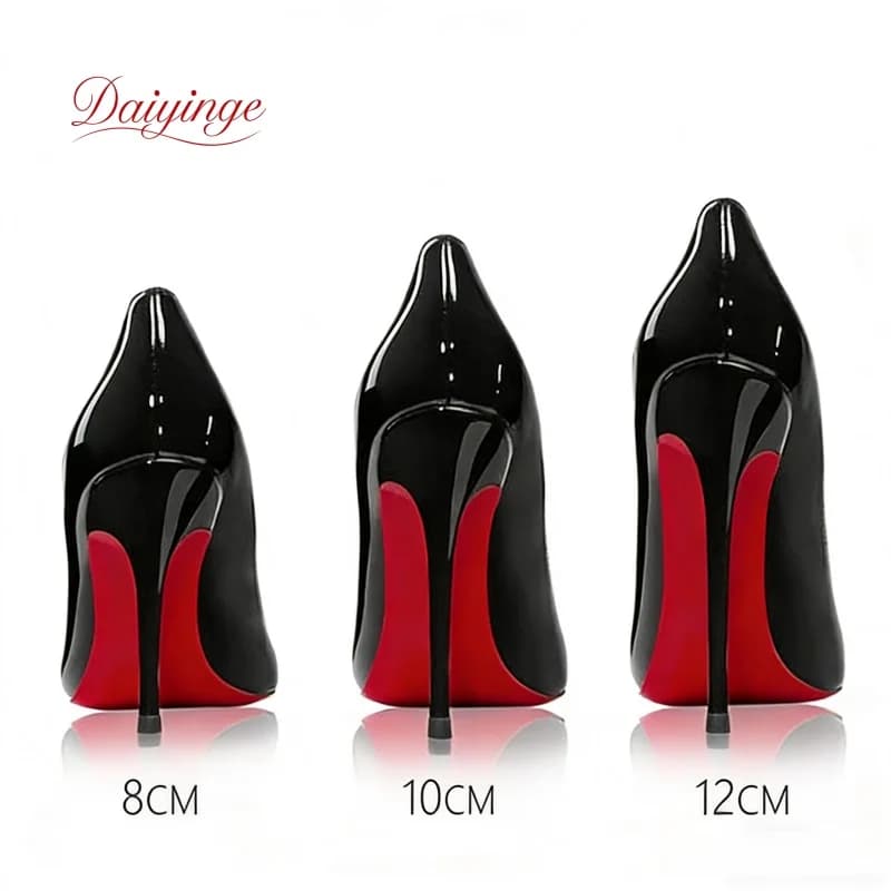 Tacchi Alti da Donna 2026: Nuove Scarpe Eleganti in Pelle Rossa Lucida con Punta a Stiletto, Tacco 12cm, Sexy e Comode per Feste