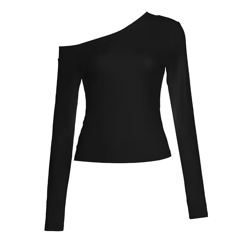 T-shirt vintage Y2K con bottoni e pieghe per donna, top slim fit con collo obliquo sexy, streetwear Harajuku