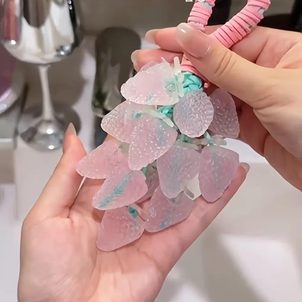 Stampo in Silicone a Forma di Fragola per Fondente, Cioccolato, Gelatina, Decorazione Torte, Strumenti Fai-da-Te per Gesso, Argilla e Resina