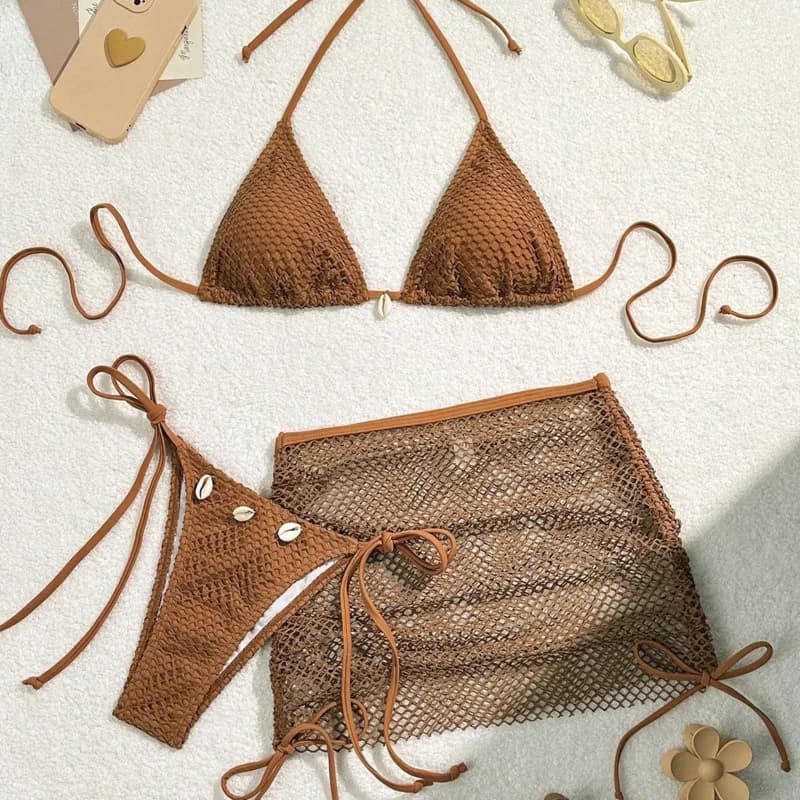 New bikini sexy swimsuits female swimsuits three-piece swimsuits woman swimwear swimsuits Brazilian bikini pool swimsuits