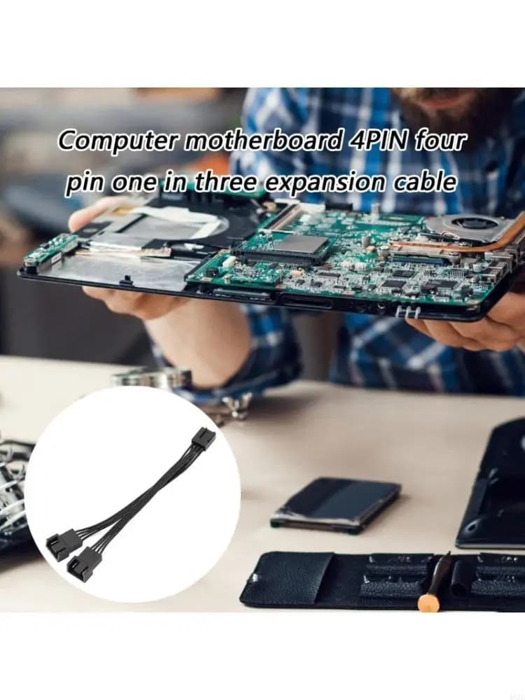 Il design Pwms a 4 pin del cavo sdoppiatore della ventola del computer 462E consente il controllo termico della doppia ventola