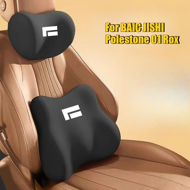 Cuscino per il collo dell'auto Cuscini per il collo dell'auto Memoria Poggiatesta Sedile Cuscini per la vita lombari Supporto per BAIC JISHI Polestone 01 Rox Accessori