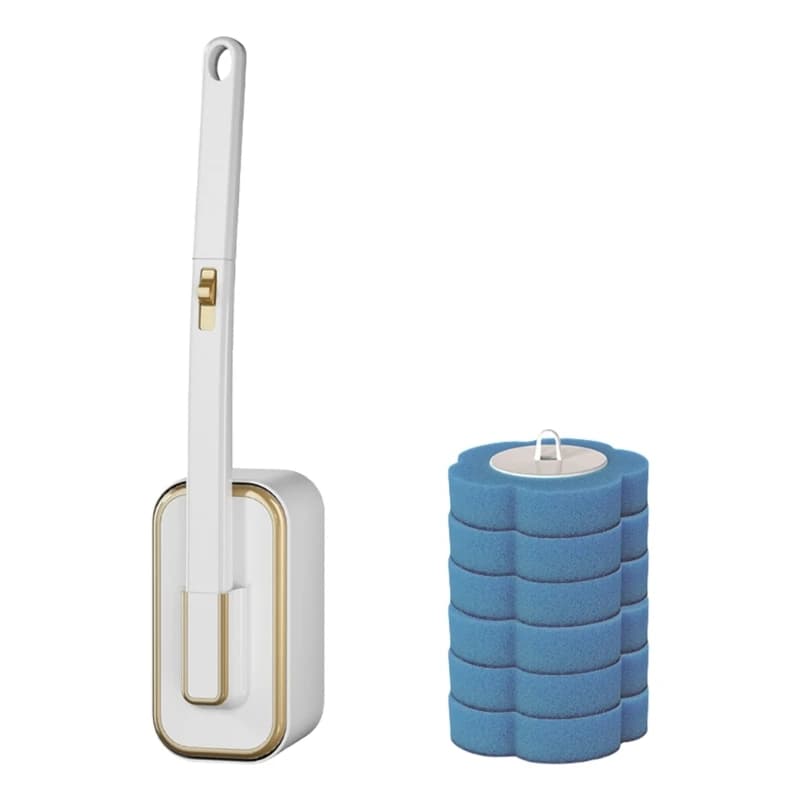 L8RC Disposable Toilet Brush Wall Mounted Toilet Brush with Replaceable Brush Head