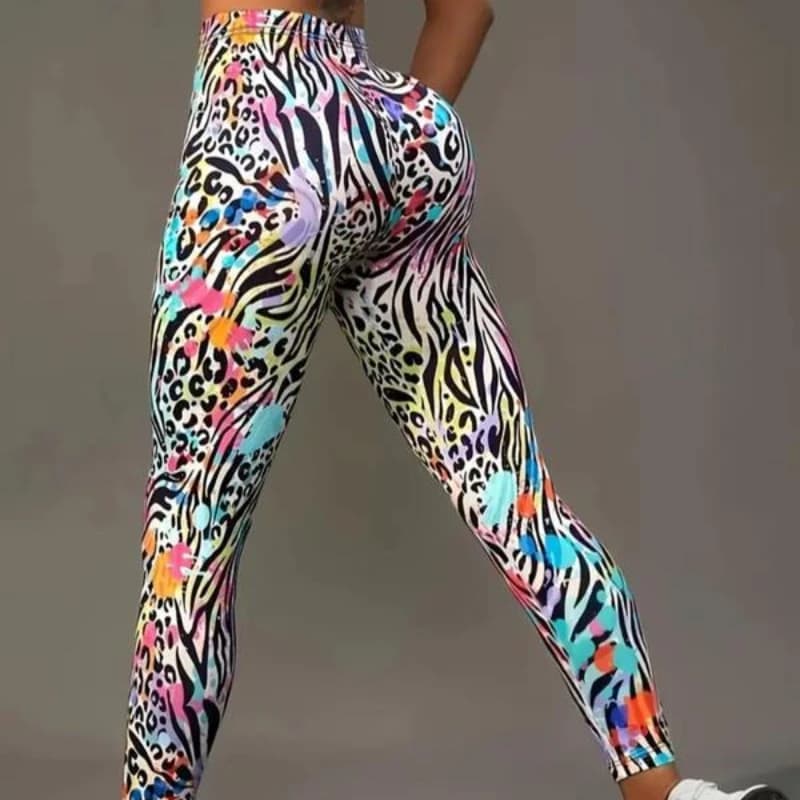 Leggings Sportivi Casual alla Moda Europea e Americana, Aderenti e Slim Fit, per un Look Individuale e Trendy