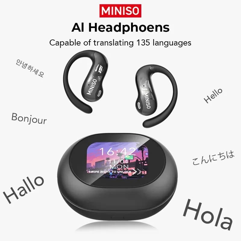 [Touchscreen HD] Auxiliary for AI MINISO MS188 Auxiliary Bluetooth Wireless headphones Ultra long battery life
