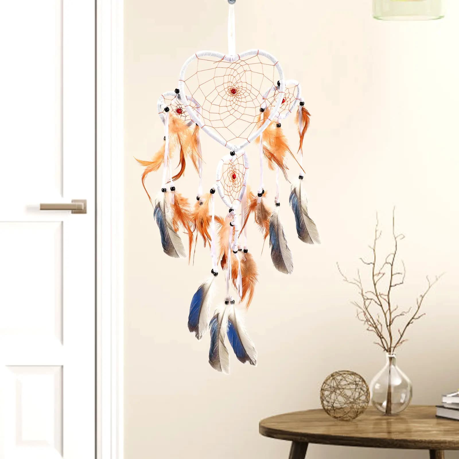 100Pcs Natural Plumes for DIY Dream Catcher Craft Supplies Decorative Plumes Bulk for Wedding Party Home Decor Vase Floral