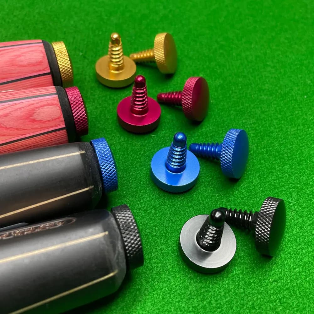 Suitable for Asia Cues, Ocw, Maximus, Vr, Sunny Akani Billiard Cue Weight Screws, Universal Tip Stoppers, Unbranded Tip Stoppers, Base Plugs, and Cue Pads