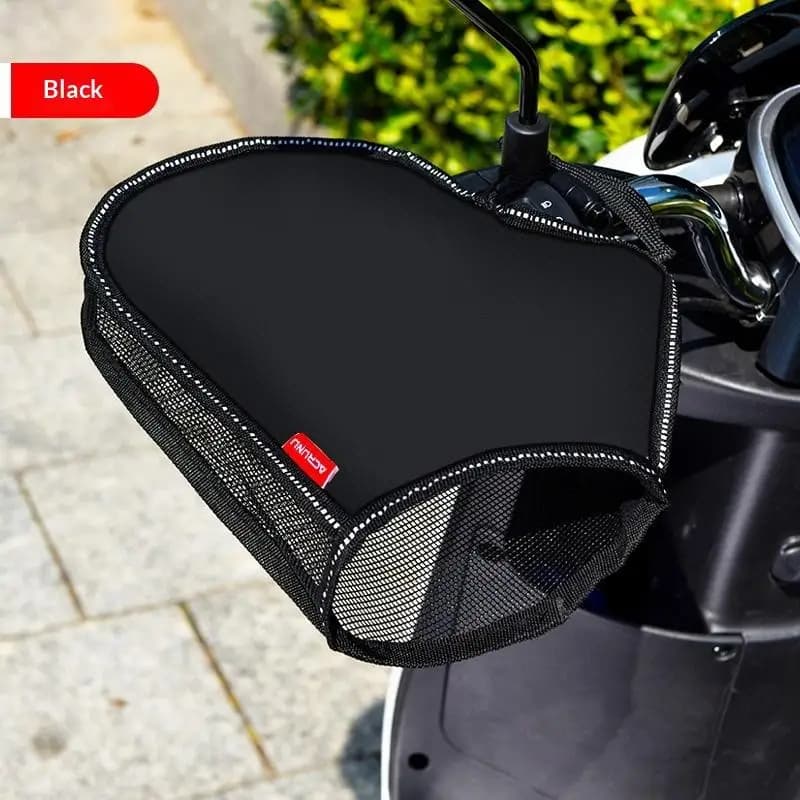 1Pair Motorcycle Handlebar Gloves with Sun Protective Mesh for Summer Comfort