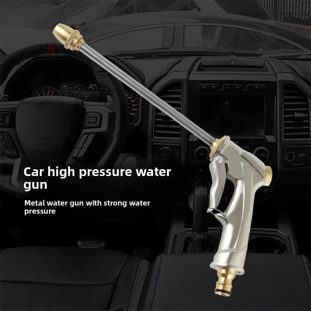 Garden Hose Water Gun Car Washing Water Gun High-Pressure Water Gun Long Nozzle Garden Watering Car Washing Tool