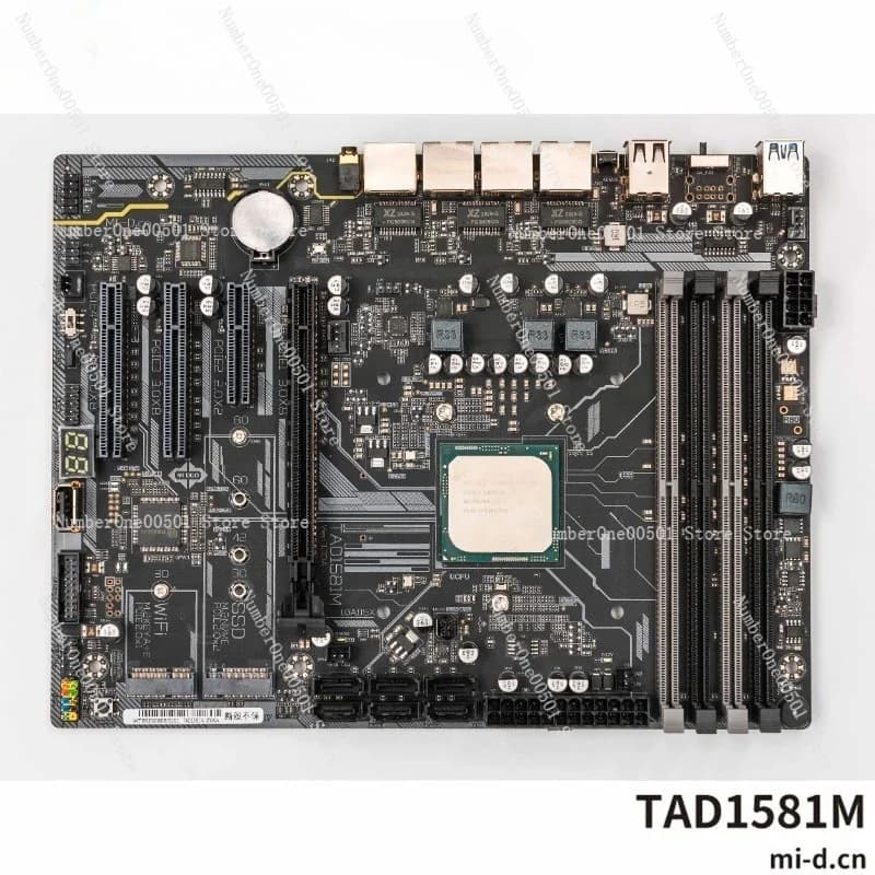 D-1581 Scheda madre server NAS DDR4 con tripla LAN da 2,5 G per server collegato alla rete di archiviazione aziendale domestica Costruisci fai da te
