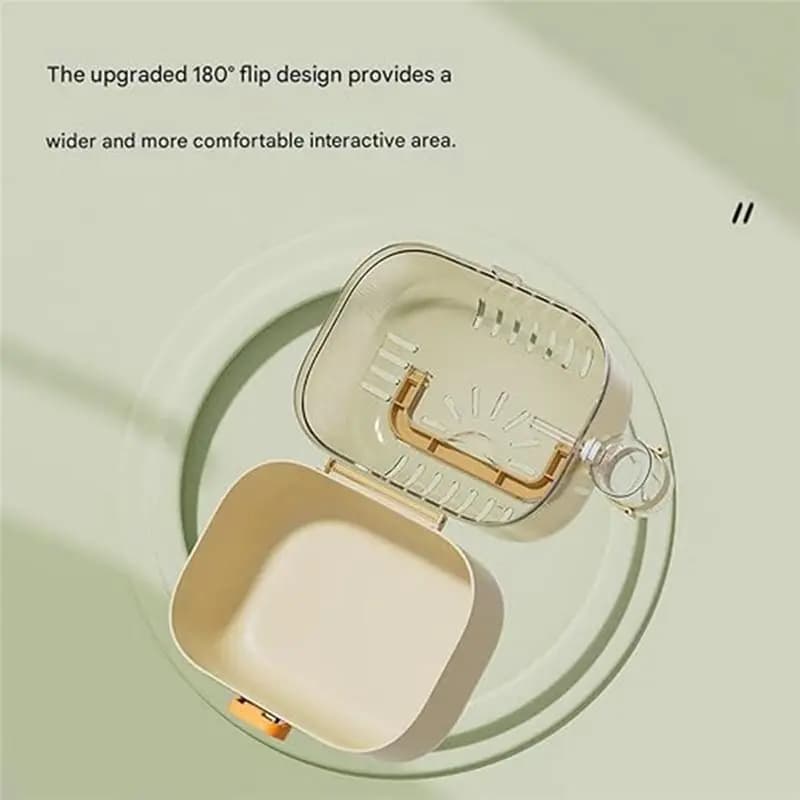 AFOURT-Pet Carrying Box Portable Hamster Carrier Cage Small Animal Travel Cage With Water Bottle Outdoor