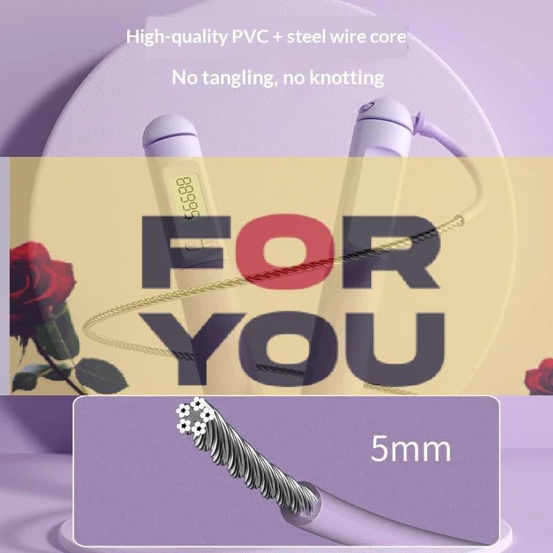 【OD】Electronic Counting Jump Rope Adult Fitness Exercise For Men And Women Sports Equipment