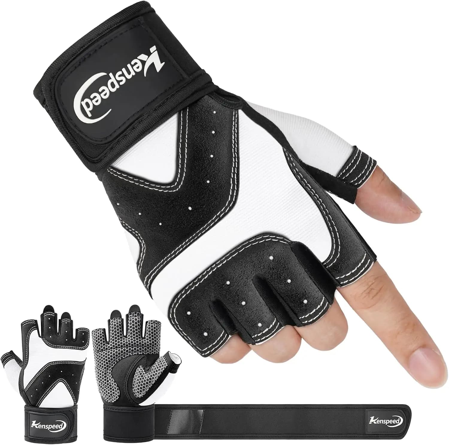 Workout Gloves Gym Gloves for Men and Women Weight Lifting Gloves with Wrist Support Full Palm Protection Breathable for Trainni
