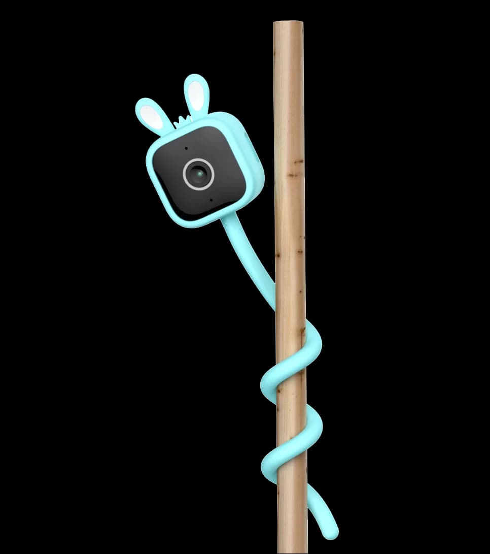 Telecamera IP WiFi 3MP 1296P con App Tuya Smartlife, Due Tipi di Supporto, Rilevamento Facciale AI, Interfono Wireless, Baby Monitor