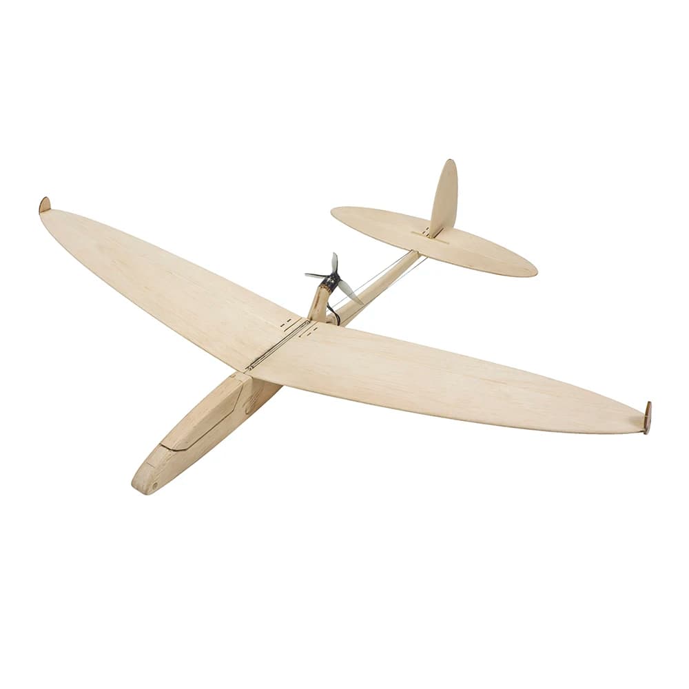 Modello di aereo RC Taglio laser Kit di aeroplani in legno di balsa Apertura alare 600mm Sparrow F06 Aliante Kit di costruzione di modelli di volo gratuito Fai da te