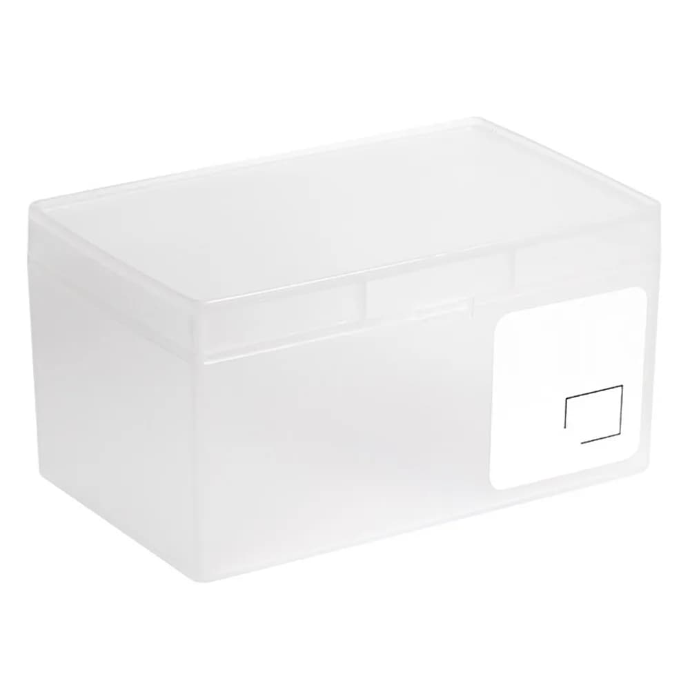 Scatola Trasparente per la Conservazione di Piccoli Oggetti, Organizzatore da Scrivania Impilabile in Plastica PP, Contenitore Rettangolare Portatile per Cosmetici, Uso Domestico