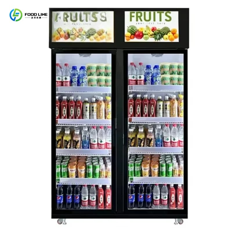 FL 24 Self Service Smart Fridge for Sale Healthy Protein Powder Vending Machine in the Gym Customized