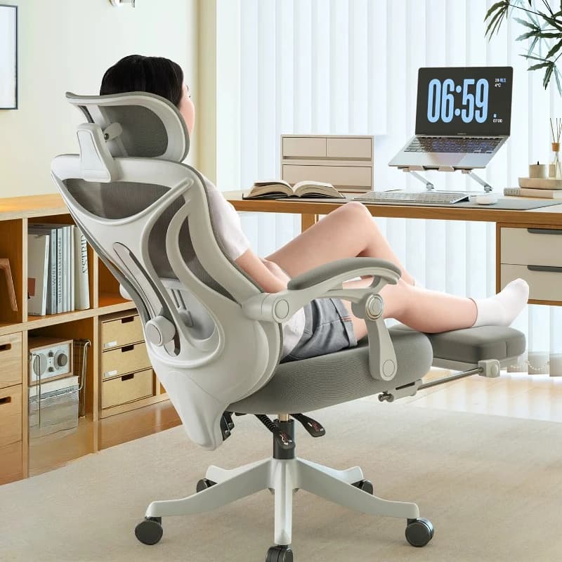 Sedia da ufficio reclinabile di lusso con schienale alto, per gaming e relax, design moderno, per soggiorno e ufficio, arredamento casa