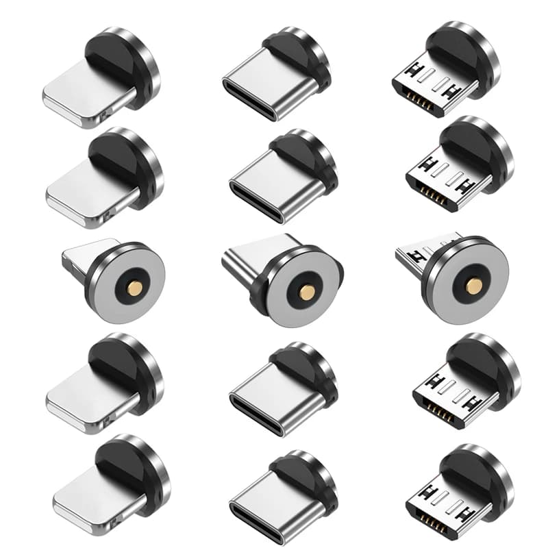 5 pcs magnetic connector universal magnetic cable type C magnet micro USB spare parts for mobile phones
