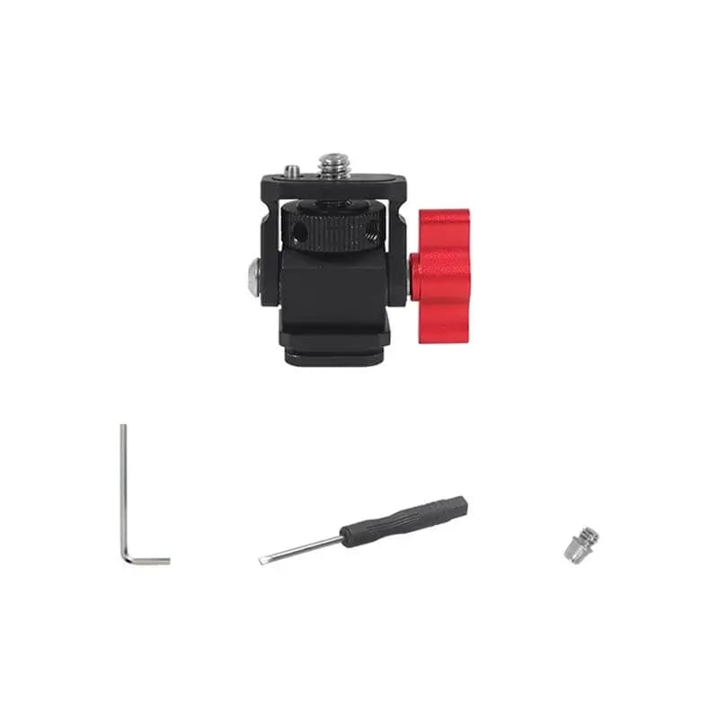 Photography Stands Quick Release Mini Grip Adjustable Damping Worm Head 1/4 Screw Mount Monitor Expansion Bracket-AEF7