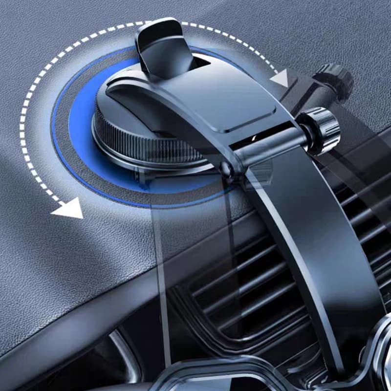 Supporto magnetico per telefono cellulare per auto Staffa di fissaggio per interni auto Staffa di supporto superiore automatica Base per supporto per cellulare Testa da 17 mm