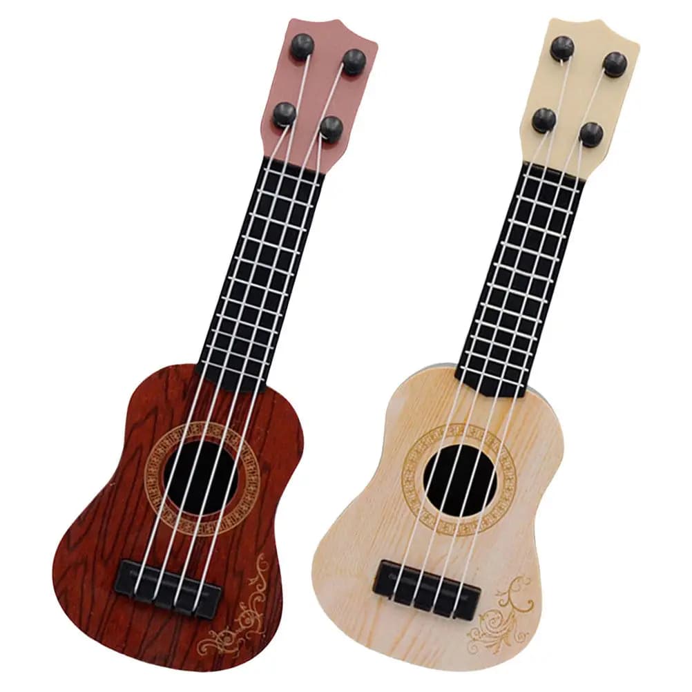 2 Pezzi Ukulele per Bambini, Chitarra in Plastica Colorata, Strumento Musicale Educativo, Regalo di Compleanno Perfetto per Principianti
