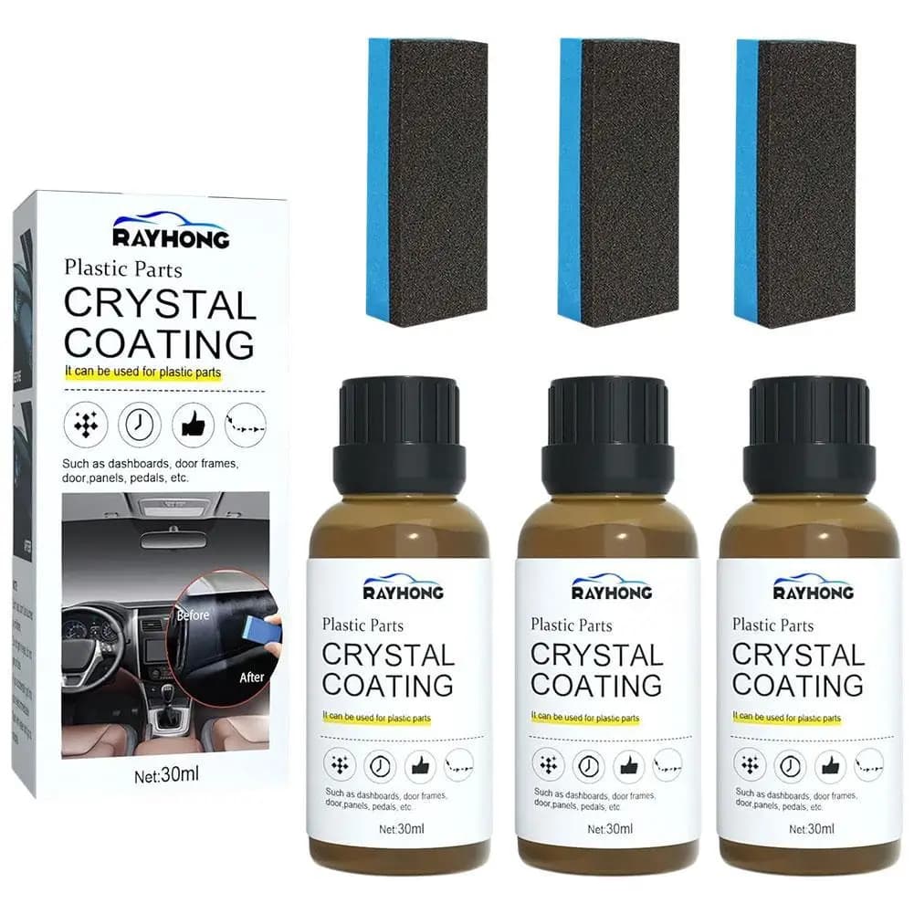 Agente di rivestimento per restauratore di plastica per Auto riparazione di gomma in plastica per Auto Clean Refresh Restoration Agent Black Shine Seal Brighten