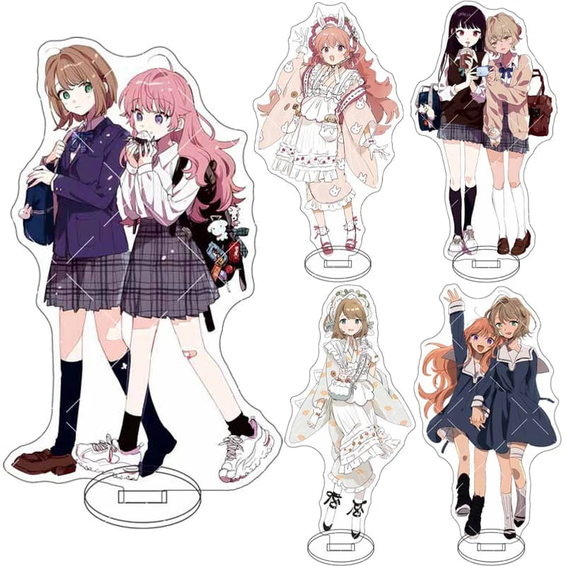 16CM Anime ‌I Want to Fall in Love with You Until I Die Figure Sheena Totsuki Mimi Kagari Seiran Acrylic Stand Cos Ornaments