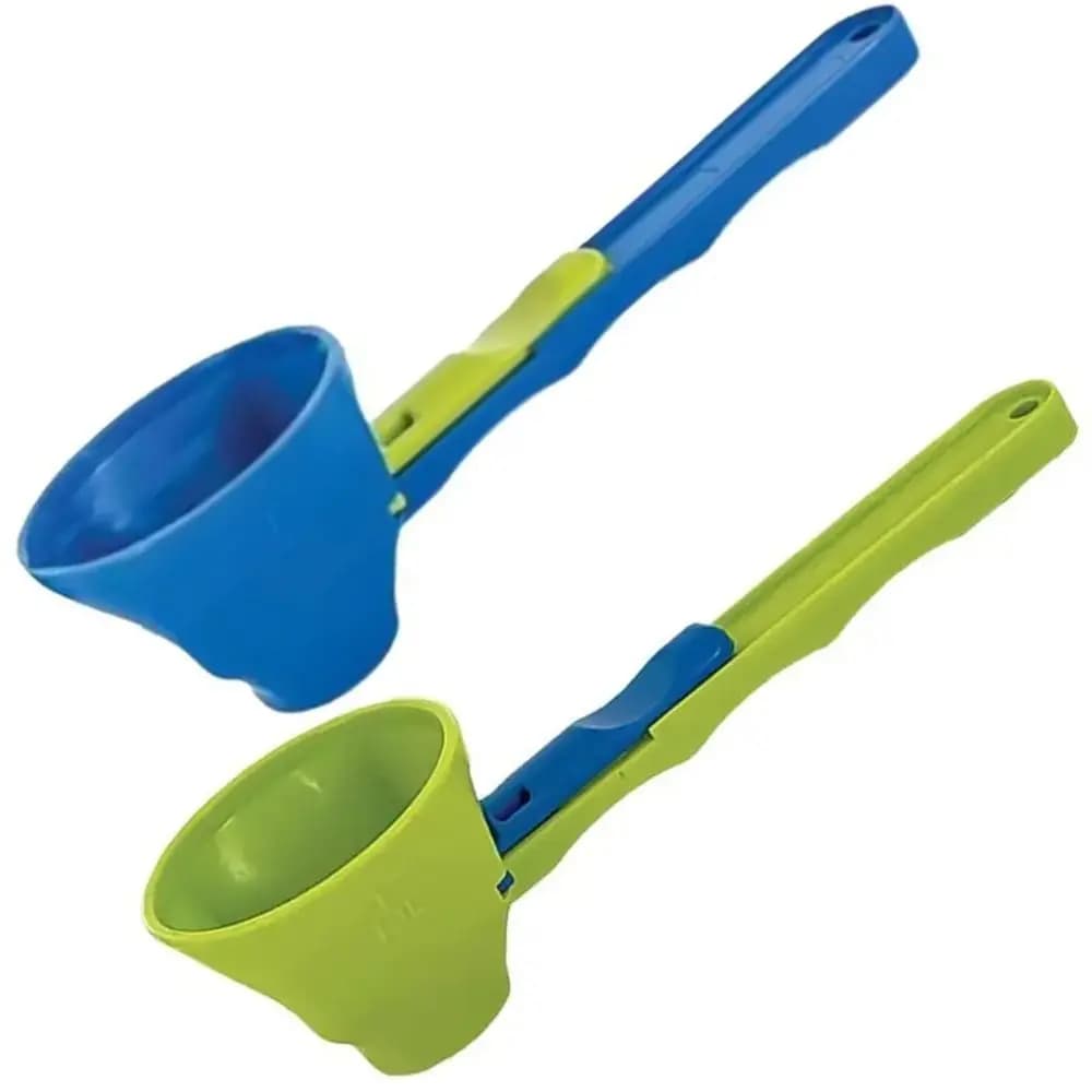 Coffee Spoon Sliding Scoop Funnel 2 in 1 Sliding Design Measuring Spoon with Longer Handle Protein Powder Scoop Kitchen Gadgets