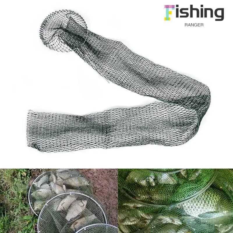 1.5M/2M rete da pesca trappola rete da pesca borsa pieghevole per pesci piccola borsa a rete per attrezzatura da pesca