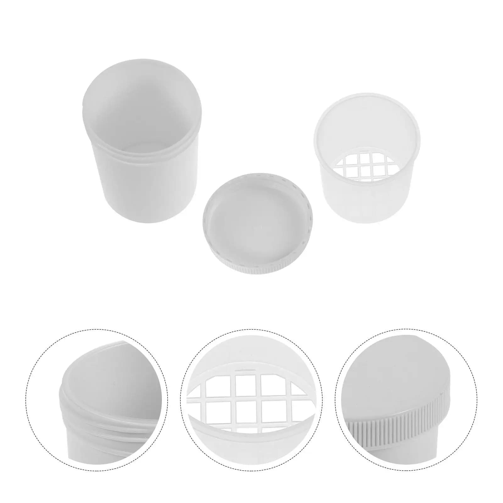 Scatola Deumidificatrice per Apparecchi Acustici, Custodia in Plastica Bianca con Fori Quadrati, Portatile e Impermeabile per la Protezione degli Apparecchi Acustici